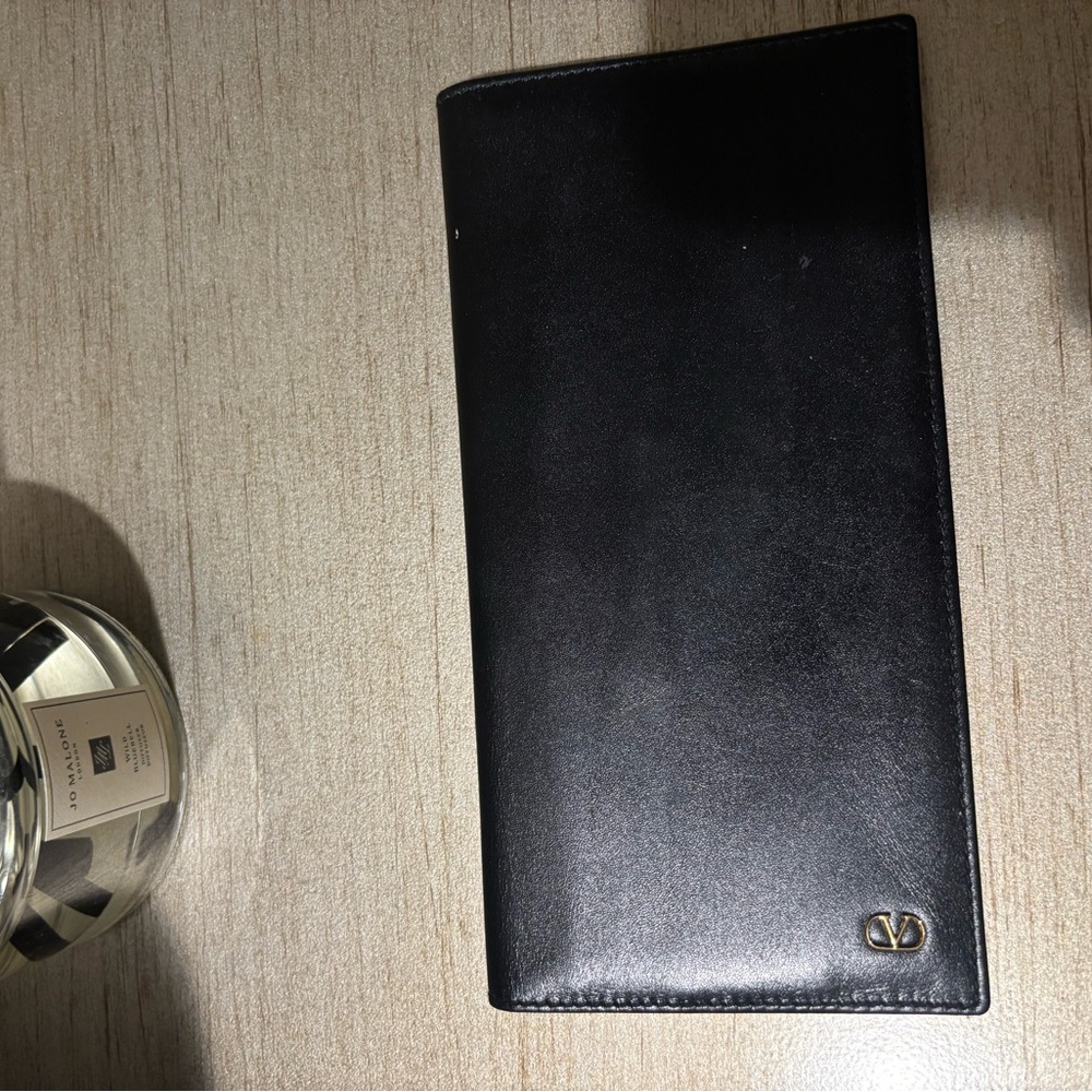 Valentino Garavani Classic Black Leather Wallet